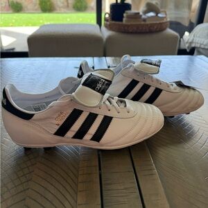 adidas Copa Mundial Men’s White with Black Stripes Soccer Cleats